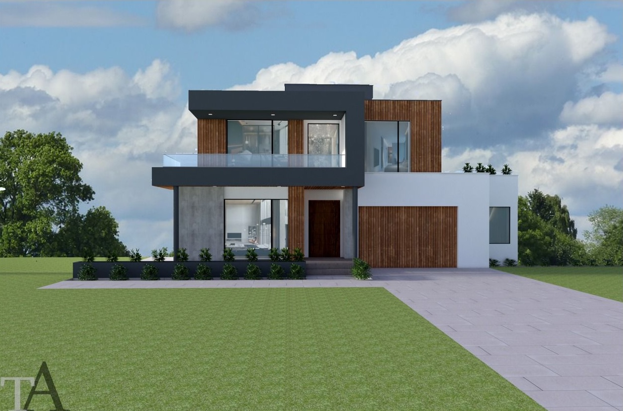 Modern home exterior